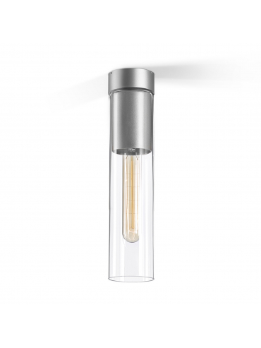 Lampa sufitowa MODERN GLASS Tube TP E27 Phase-Control natynkowy szary 40404-0000-U8-PH-16