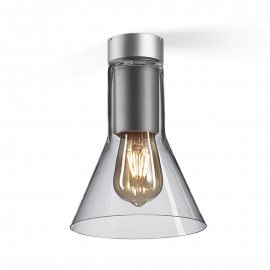 Lampa sufitowa MODERN GLASS Flared SP E27 Phase-Control natynkowy szary 40447-0000-U8-PH-16