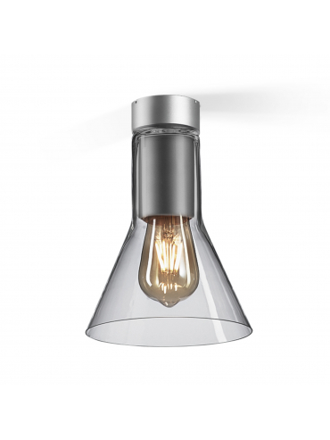 Lampa sufitowa MODERN GLASS Flared SP E27 Phase-Control natynkowy szary 40447-0000-U8-PH-16