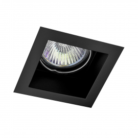 Spot SQUARES 50x1 Phase-Control wpuszczany czarny struktura 36011-0000-T8-PH-12
