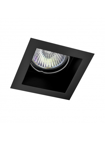 Spot SQUARES 50x1 Phase-Control wpuszczany czarny struktura 36011-0000-T8-PH-12