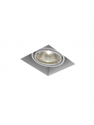 Spot SQUARES 50x1 trimless 230V Phase-Control wpuszczany biały struktura 37011-0000-U8-PH-13