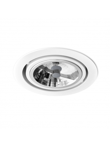 Spot RING 111 Phase-Control wpuszczany biały struktura QS 37151-0000-T8-PH-13