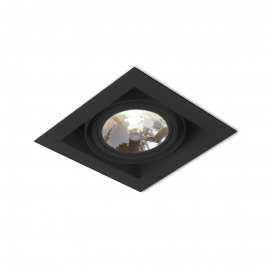 Spot SQUARES 111x1 wpuszczany czarny struktura QS 30511-0000-T8-PH-12