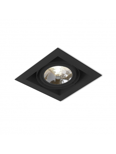 Spot SQUARES 111x1 wpuszczany czarny struktura QS 30511-0000-T8-PH-12