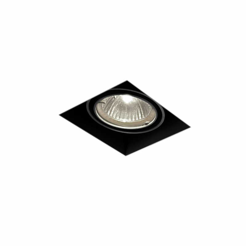 Spot SQUARES 50x1 trimless Phase-Control wpuszczany czarny struktura 35511-0000-T8-PH-12