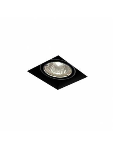 Spot SQUARES 50x1 trimless Phase-Control wpuszczany czarny struktura 35511-0000-T8-PH-12