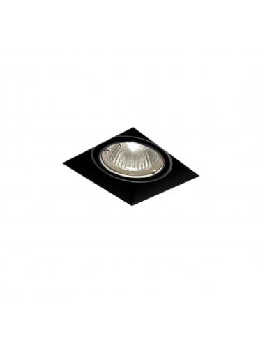 Spot SQUARES 50x1 trimless 230V Phase-Control wpuszczany czarny struktura 37011-0000-U8-PH-12