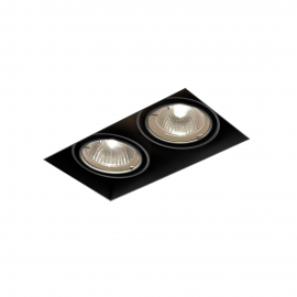 Spot SQUARES 50x2 trimless 230V Phase-Control wpuszczany czarny struktura 37012-0000-U8-PH-12