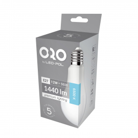 Żarówka LED ORO-PREMIUM-E27-A60-12W-XP-CW, 6500K