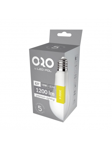 Żarówka LED ORO-PREMIUM-E27-A60-10W-XP-WW, 3000K