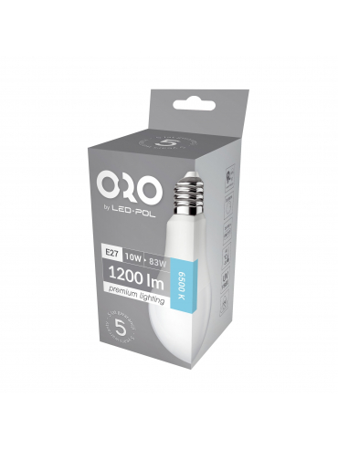 Żarówka LED ORO-PREMIUM-E27-A60-10W-XP-CW, 6500K