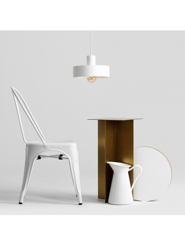 Lampa wisząca FAY 1 M biała
