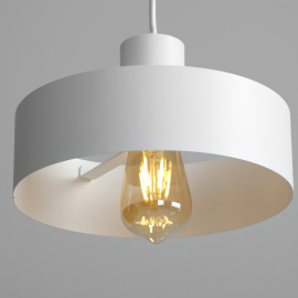 Lampa wisząca FAY 1 M biała
