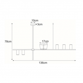 Lampa wisząca ROCCO K-4756