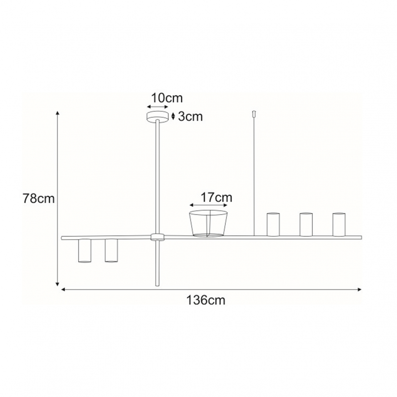Lampa wisząca ROCCO K-4756