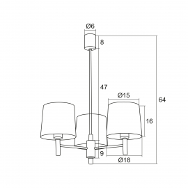 Lampa wisząca BOLZANO 1381 II