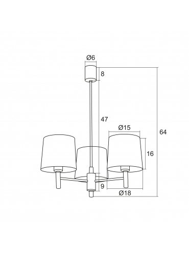 Lampa wisząca BOLZANO 1381 II