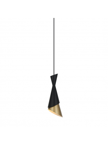 Lampa wisząca MALIA PND-85949-1 BK+GD