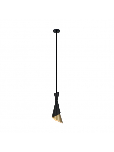 Lampa wisząca MALIA PND-85949-1 BK+GD