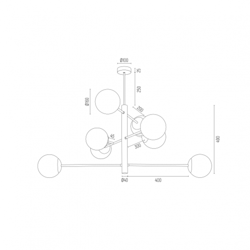 Lampa wisząca CAMERON 5041