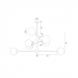 Lampa wisząca CAMERON 5043