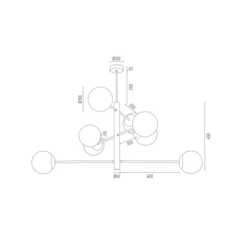 Lampa wisząca CAMERON 5043