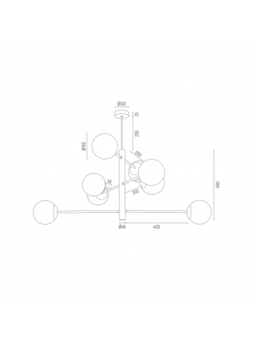Lampa wisząca CAMERON 5043