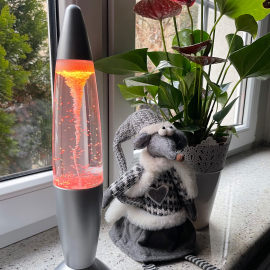 Lampa stołowa MAGMA SREBRNA 28019