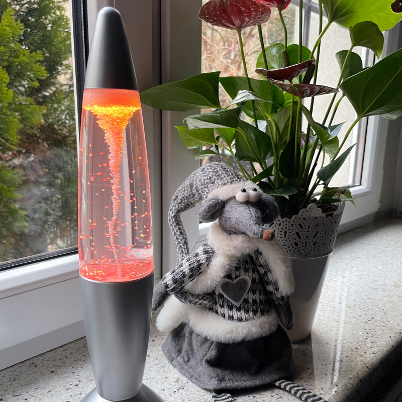 Lampa stołowa MAGMA SREBRNA 28019