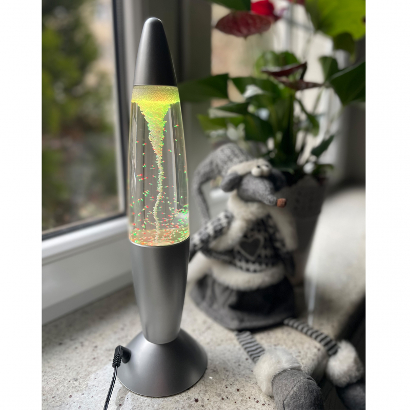 Lampa stołowa MAGMA SREBRNA 28019