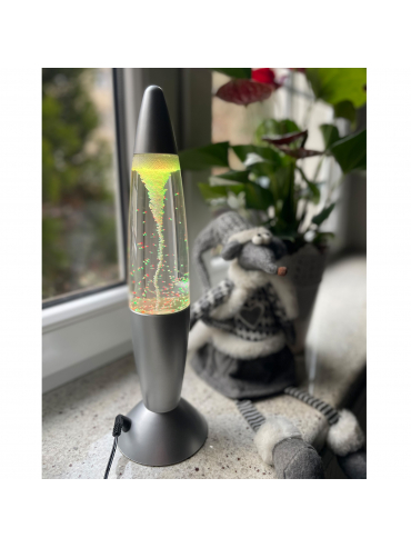 Lampa stołowa MAGMA SREBRNA 28019