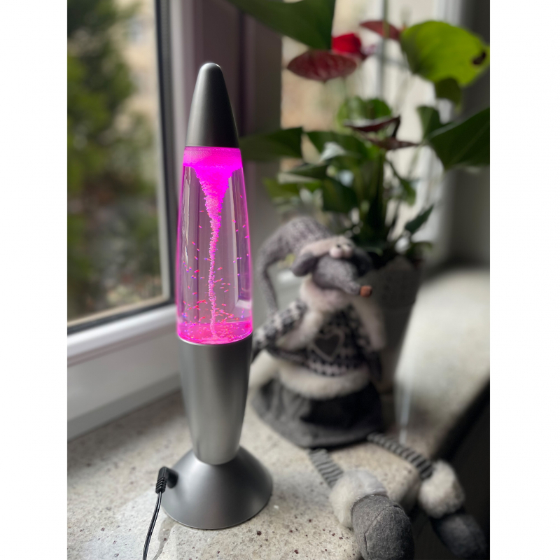 Lampa stołowa MAGMA SREBRNA 28019
