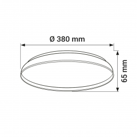 Lampa sufitowa ORO-NUBE-SILVER-36W-DW