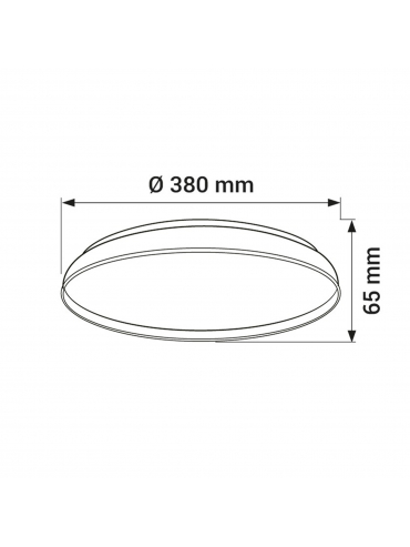 Lampa sufitowa ORO-NUBE-SILVER-36W-DW