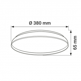 Lampa sufitowa ORO-NUBE-BLACK-36W-DW