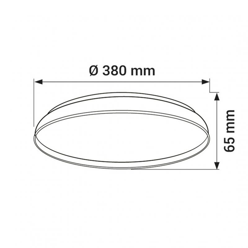 Lampa sufitowa ORO-NUBE-BLACK-36W-DW