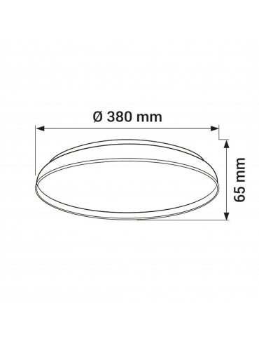 Lampa sufitowa ORO-NUBE-BLACK-36W-DW