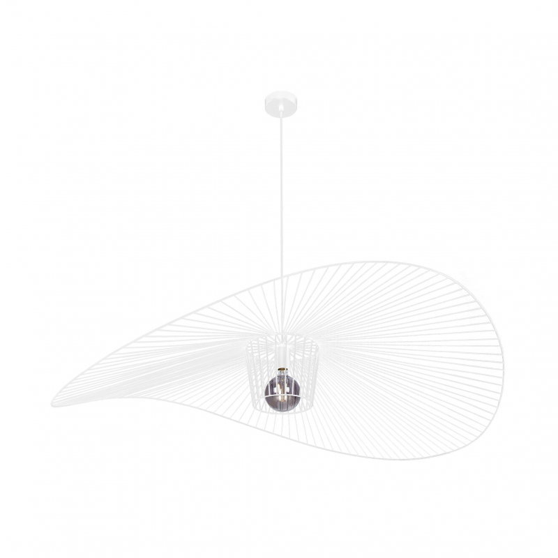 Lampa wisząca KAPELUSZ KP-21 biały