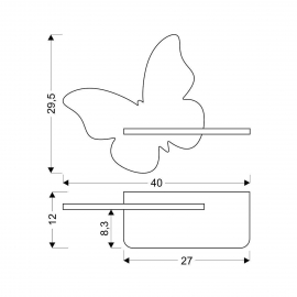 Kinkiet BUTTERFLY 21-84880