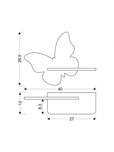 Kinkiet BUTTERFLY 21-84880