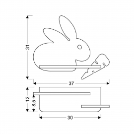 Kinkiet RABBIT 21-84743