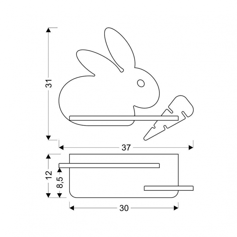 Kinkiet RABBIT 21-84743