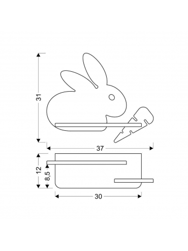 Kinkiet RABBIT 21-84743
