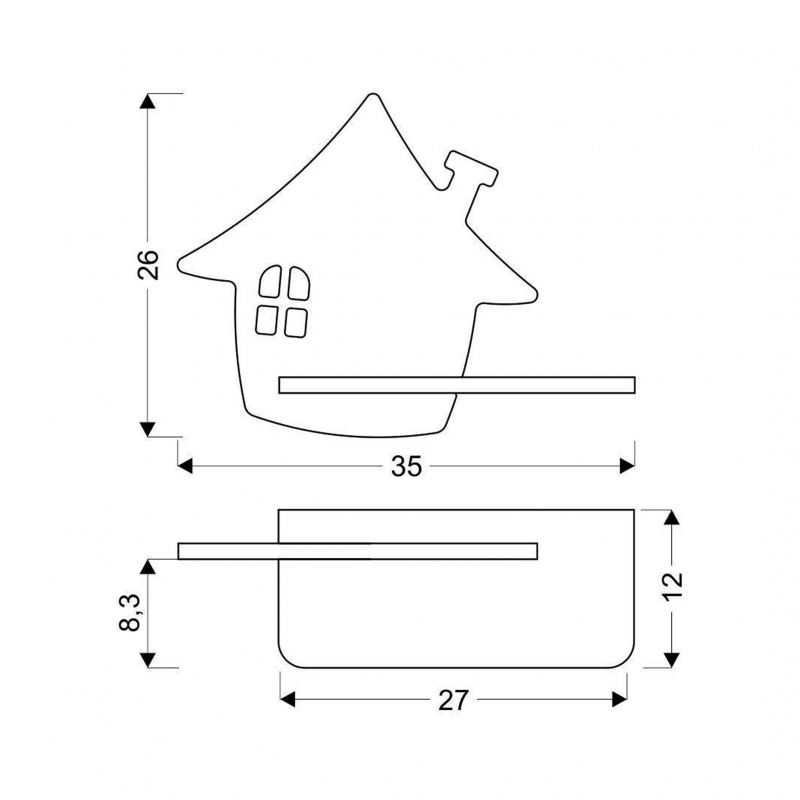 Kinkiet KIDS HOUSE 21-84866