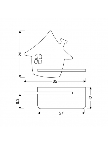 Kinkiet KIDS HOUSE 21-84866