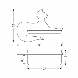 Kinkiet BLACK CAT 21-75642