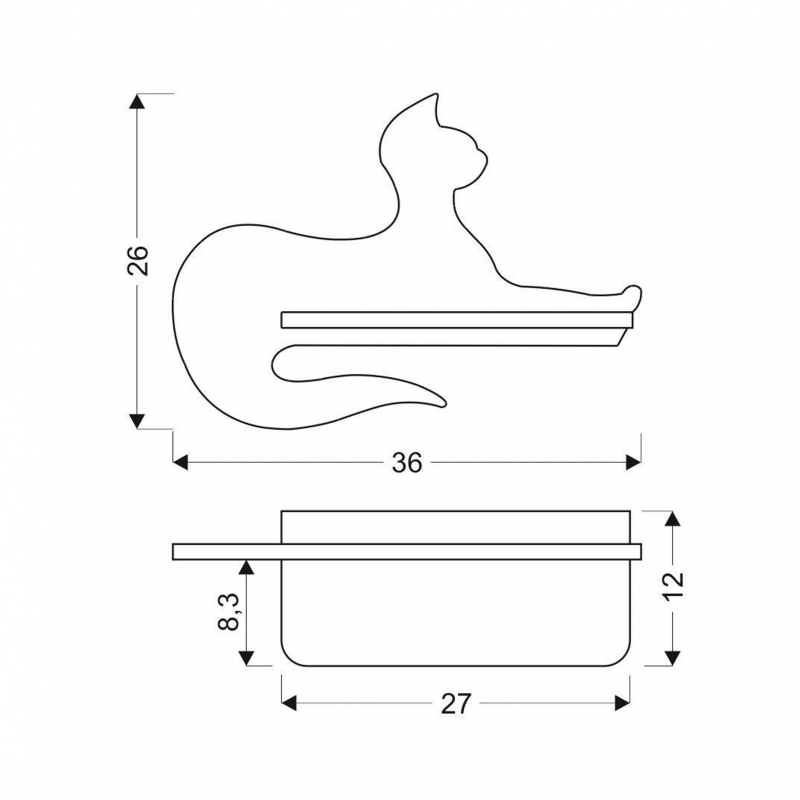 Kinkiet BLACK CAT 21-75642