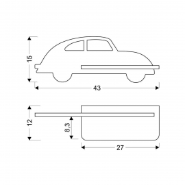 Kinkiet KIDS CAR 21-84781