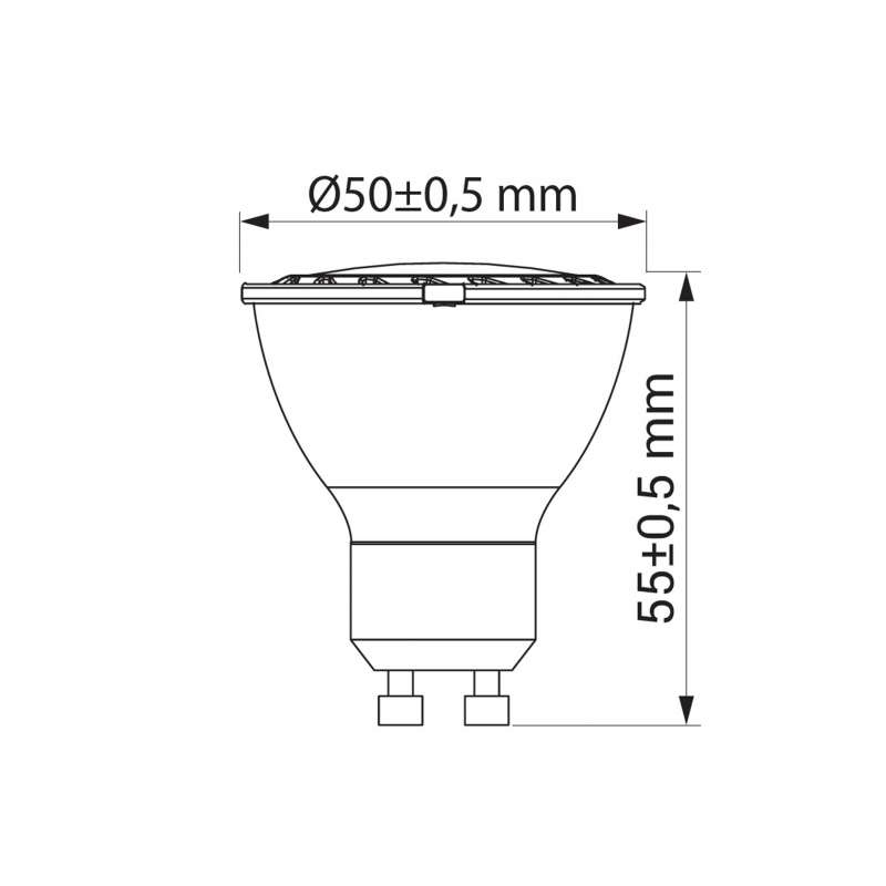 Żarówka ORO-GU10-HERA-8W-II-BC, 3000K